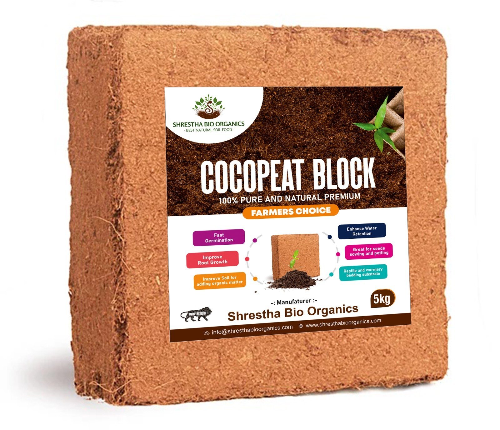 Cocopeat 5Kg Block